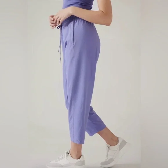 Athleta Arrival Pants in Dark Adonis Blue Size 14 - Picture 2 of 12